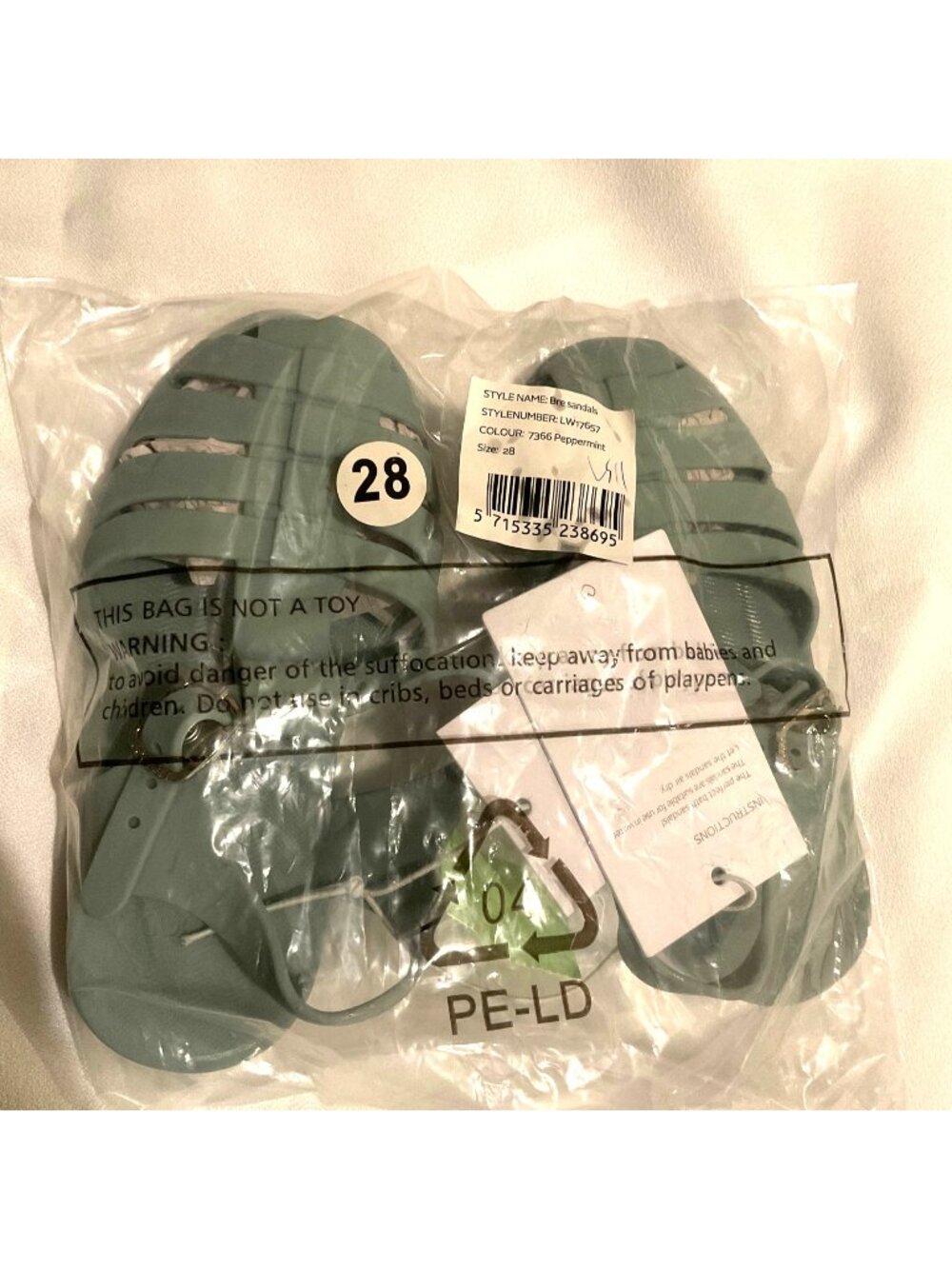NWT LIEWOOD Bre Sandals peppermint mint green EU 28US11 girl boy